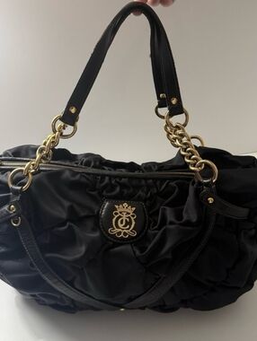 Juicy Couture Royal Crown Shoulder Bag LARGE & Change Purse Vintage